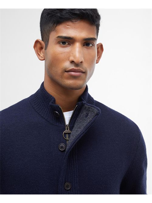 Maglione con zip Patch BARBOUR | MKN0731MKN/NY91